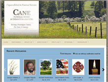 Tablet Screenshot of canefuneralhome.com